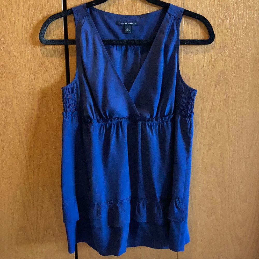 Banana Republic sleeveless silk top